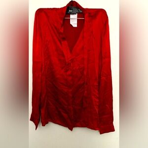MaxMara silk cherry blouse